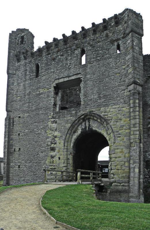 Middleham Castle. The Gatehouse.