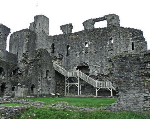 ABOVE: Middleham - keep from the east. c.