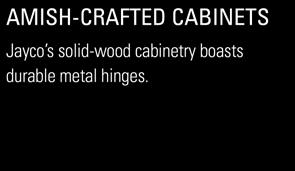 cabinetry boasts durable metal hinges.