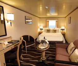 THE BRITANNIA EXPERIENCE Oceanview Stateroom STATEY INSIDE, OCEANVIEW AND BACONY STATEROOMS From spacious Inside staterooms to breathtaking Club Balconies, Britannia accommodations offer exceptional