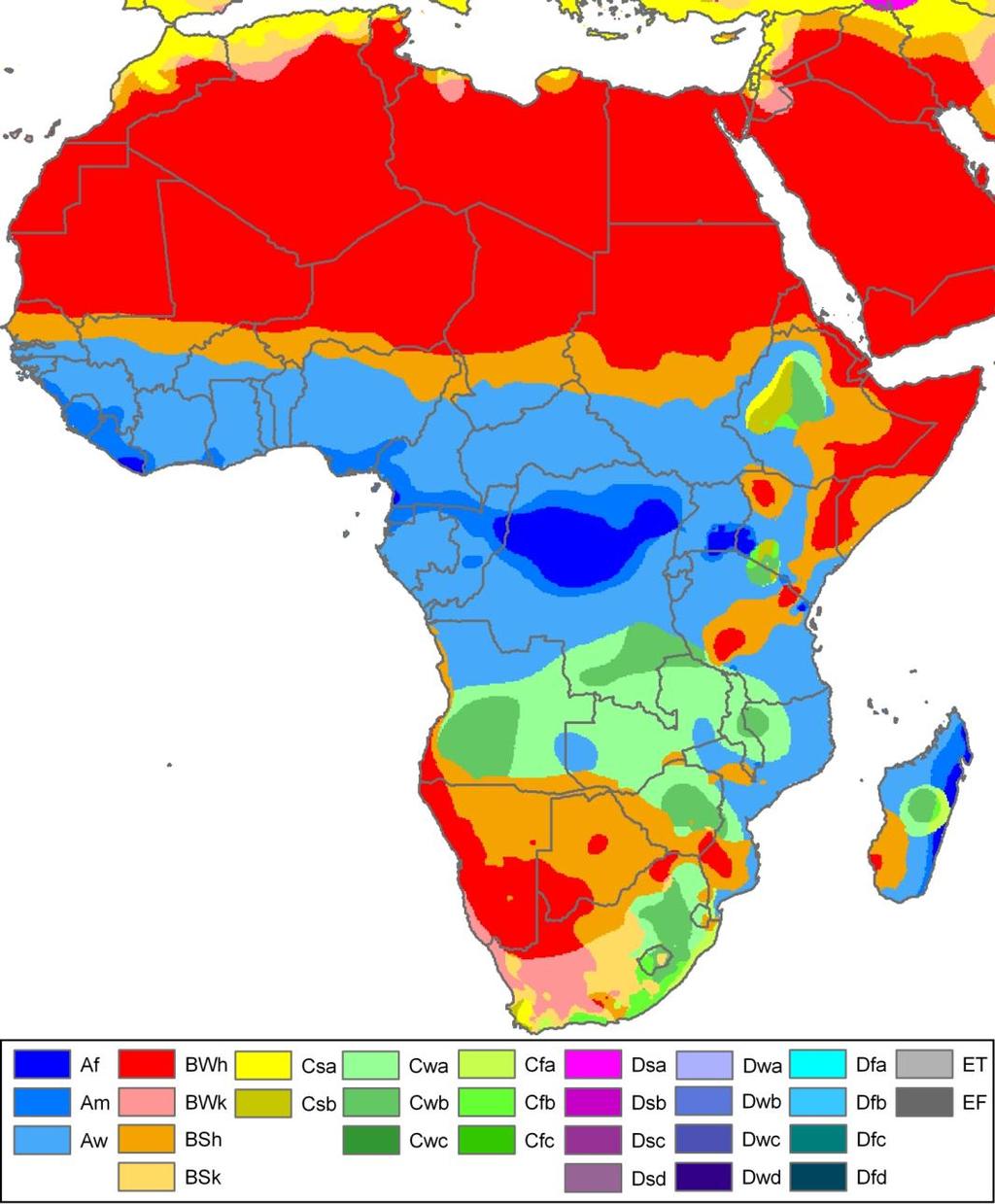 According to Koppen s system Kenya has climates of Seasonally-humid tropical,