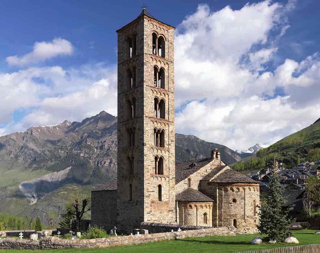 The architecture of the Romanesque churches in the Vall de Boí was declared World Heritage by UNESCO.