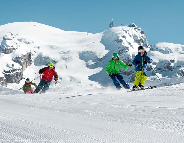 SKIING AND SNOWBOARDING Whether you're strapped to a board or a pair of skis, TITLIS promises the ultimate in winter fun.