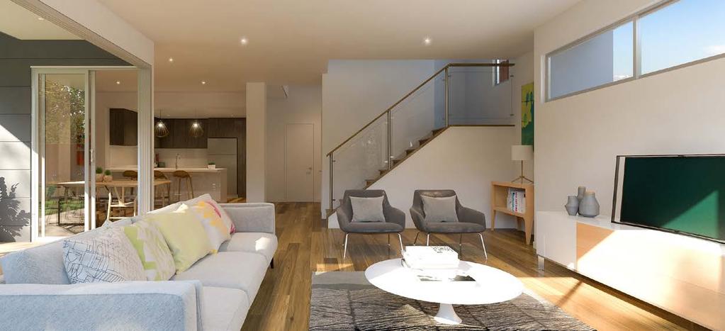 A selection of three and four bedroom residences come in contemporary or