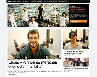 For just 4 euros per month, they have unlimited access to the entire Antena 3 catalogue, with more than 2,000 episodes of series, TV films and programmes. Community managers and web page El Barco.