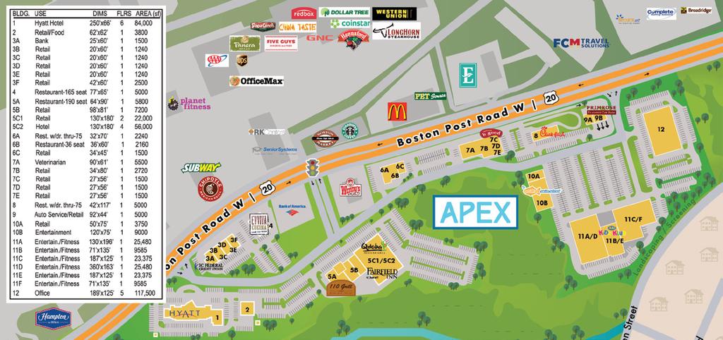 APEX Center Site Plan Apex Center Features 11 Inviting Buildings Adjacent To An