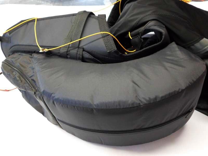 Water ballast pocket under seat 10. Impact pad Funky is equipped with a 15 cm thick airfoam impact pad. Installing the protector is demonstrated below. 11.