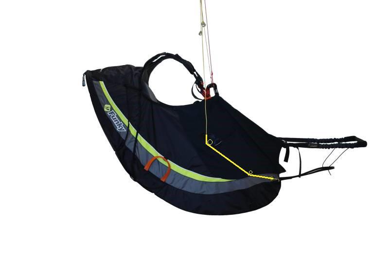 3. Footrest Funky harness was designed to use with a footrest. Its role is to enhance comfort in long flights, help sitting into harness after launch and support steering.