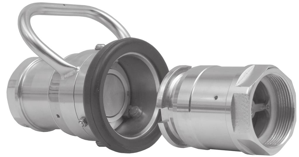 DRY DISCONNECT Dixon Dry Disconnect Couplings Connect and disconnect hose and pipelines without accidental spillage and product loss Service: working pressure - aluminum stainless steel brass /