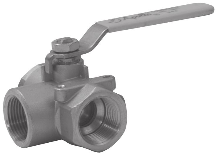 ½" available in full port design ¾", 1", 1½" and 2" available in standard port design 316 Stainless Steel rated to 2000 PSI WOG ½ to 1"; 1500 PSI WOG 1¼ to 2" 150 PSI saturated steam, all sizes