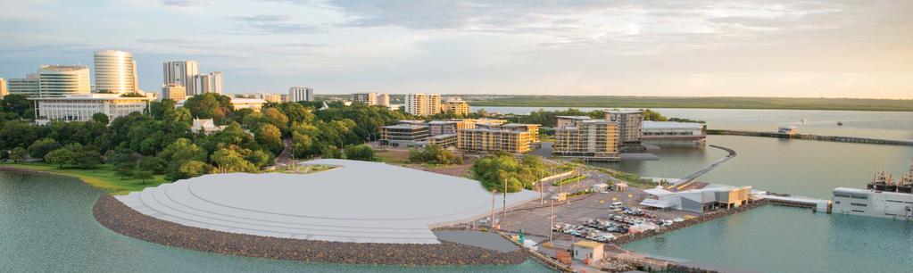0m AHD The works at the Darwin Luxury Hotel site will assist in protecting the Waterfront.