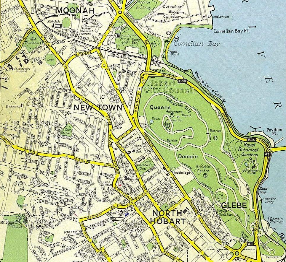 3. Location We are located in 29 Stoke Street in New Town/North Hobart area. On the map below are shown and highlighted main surrounding features.