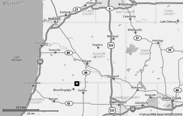 DIRECTIONS TO 4-H CAMP KIDWELL 39000 1st Ave Bloomingdale, MI 49026 * (269)521-3559 Al le ga n From North and East At the corner of M-40 and 102nd Ave, go west on 102nd Ave to 40th