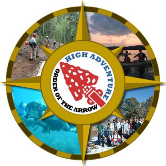 O.A. High Adventure If you or your scout is between the ages of 16, and 21 you should look into the Order of the Arrow High Adventure. The three adventures are O.A. Trail Crew at Philmont Scout Ranch, O.