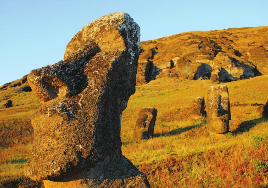 reading and thinking Chile Easter Island South America The people of Easter Island made giant statues.