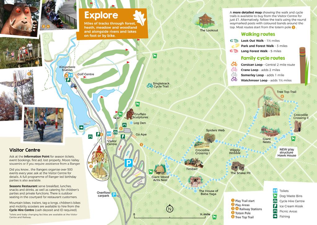A map of Moors Valley A map will help you find your way around. You can pick up a copy of this map in the Visitor Centre.