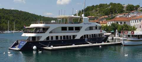Sun Deck Restaurant Double Cabin Upper Deck Seating Area Royal Eleganza This beautifully crafted vessel which accommodates just 31 guests was built in 2012 specifically for sailing the Dalmatian