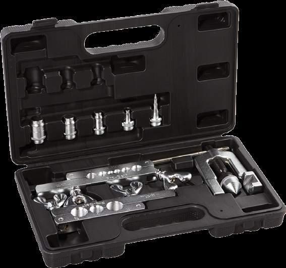 FT800FN PRO-SET R-410A IMPERIAL CONCENTRIC FLARING TOOL & RATCHET Imperial clutch driven flaring tool with ratchet and case for 3/16,1/4, 5/16, 3/8, 1/2, 5/8, 3/4 O.D.