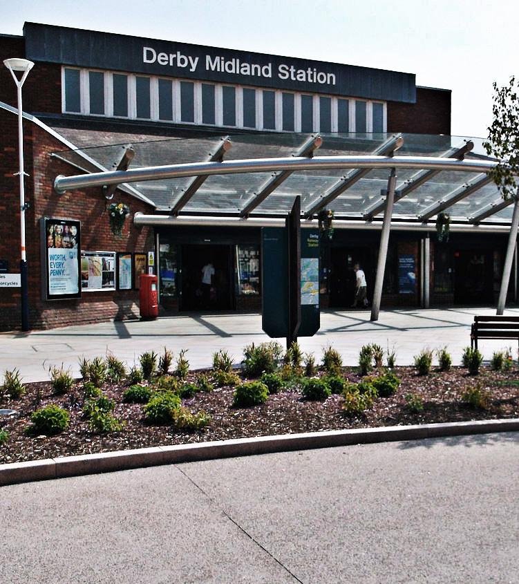 PUBLIC TRANSPORT: DERBY STATION Derby Train Station is the closest train station to Pride Park Stadium and is approximately a 14-minute walk (0.
