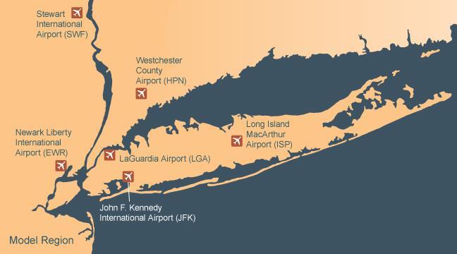 5.4 Access to Regional Facilities Airports The New York Metropolitan is primarily served by three large hub airports John F.