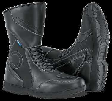 Waterproof-breathable, full-leather upper Hook-and-loop, ankle strap support Hard shin, ankle and toe box protectors Reinforced heel counter Rubber shifter patch Five-year limited warranty 8 515868
