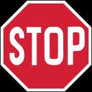 Authority STOP sign STOP AHEAD