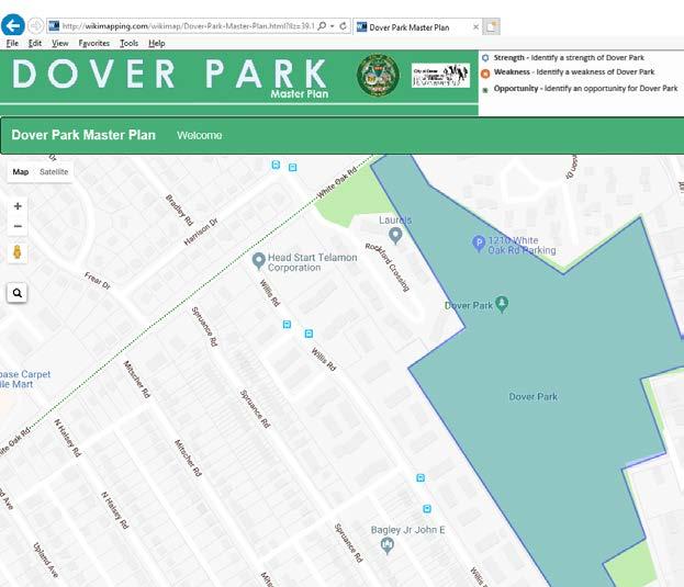 Input to date recent surveys Within ¼ mile of Dover Park Outside