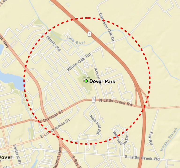 Project Context Within 1 mile radius of Dover Park: ~2,900 housing units ~5,000 residents (source: 2010 Census, through FirstMap) Census tracts east of US13: ~50% of