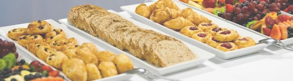 Breakfast Catering Options Continental breakfast (minimum of 25 people) - $20pp - Unlimited tea and coffee -
