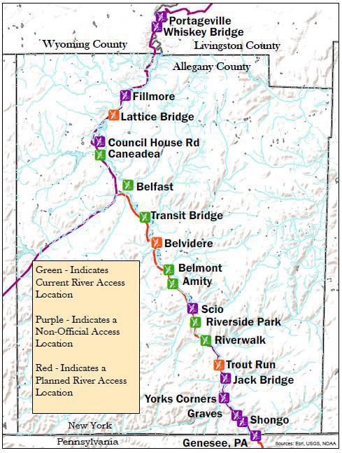 ... and connect river access sites in the Genesee