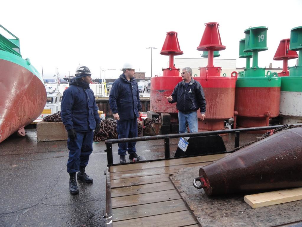 After that, the Coast Guard took over management of lighthouses. After getting cleaned and painted, the 700 pound buoy will be displayed on the lighthouse grounds.