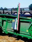 The side knives are always available as they are carried directly at the rear of the header.