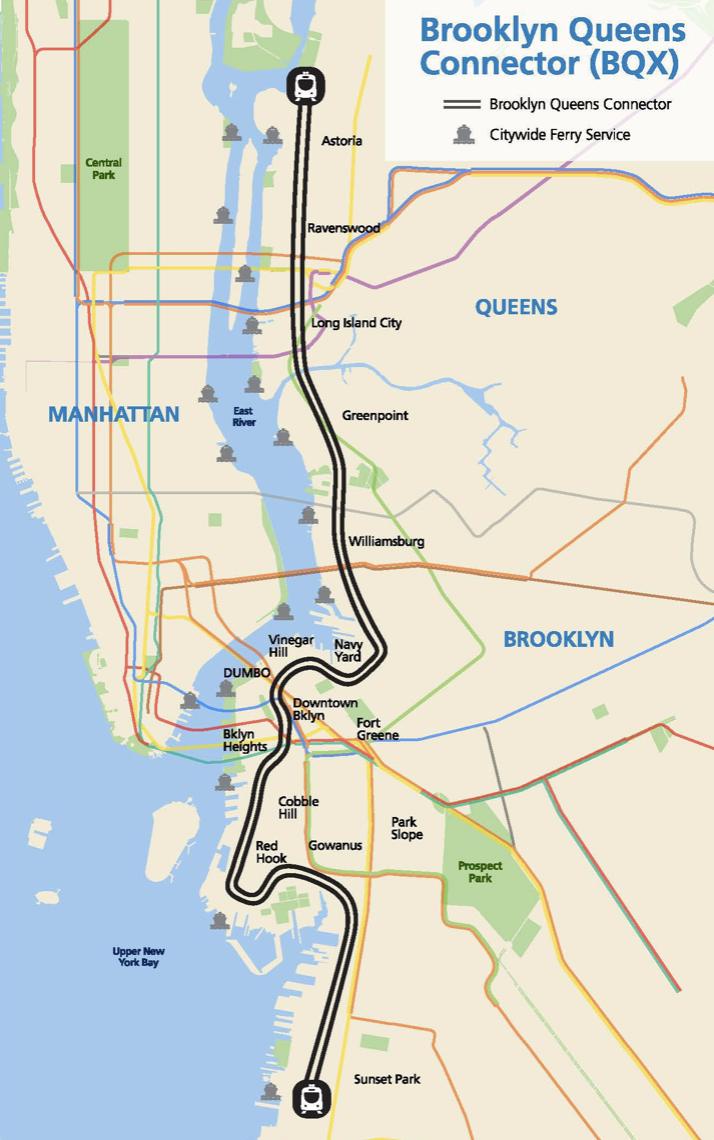 complex as New York raises major logistical challenges: routes, utility lines in the way, and financing methods. All are being explored in a feasibility study commissioned by the city.