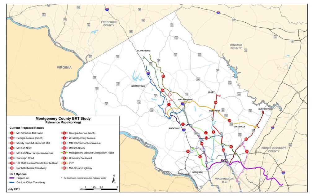 Figure 2 Countywide Bus Rapid Transit Study - Proposed Bus Rapid Transit Network 1.