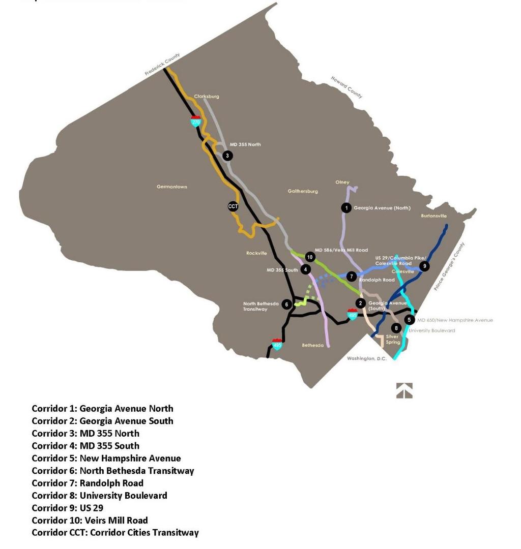 Figure 4 Countywide Transit Corridors Plan