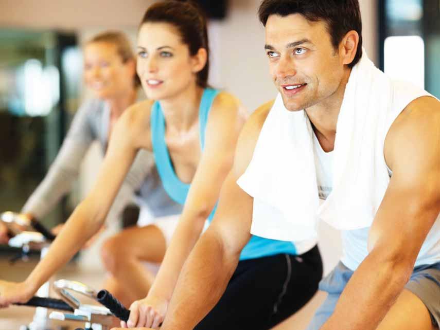The state-of-the-art Fitness Center is outfitted with a wide range of Precor equipment, including cardio machines with