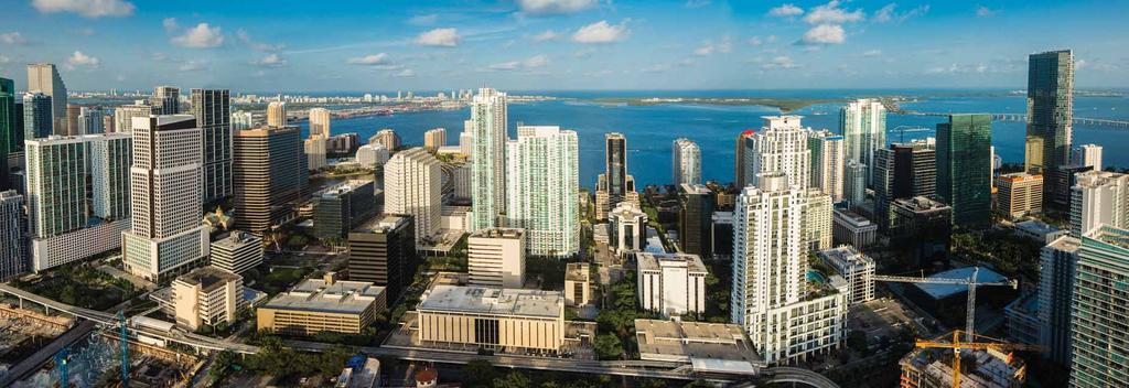 PANORAMIC SKYLINE AND ATLANTIC OCEAN VIEWS From sunrise over Biscayne Bay to the dramatic lights of the