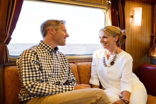 The Indian Pacific - Great Western Wonders You never know who you'll meet or where the conversation will lead in the Outback Explorer Lounge - the perfect place for travellers to come together and