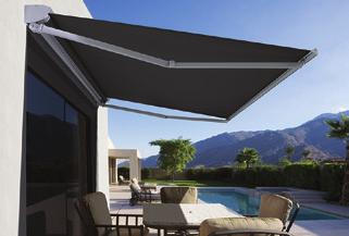 for apartments, patios and terraces that require a narrow awning