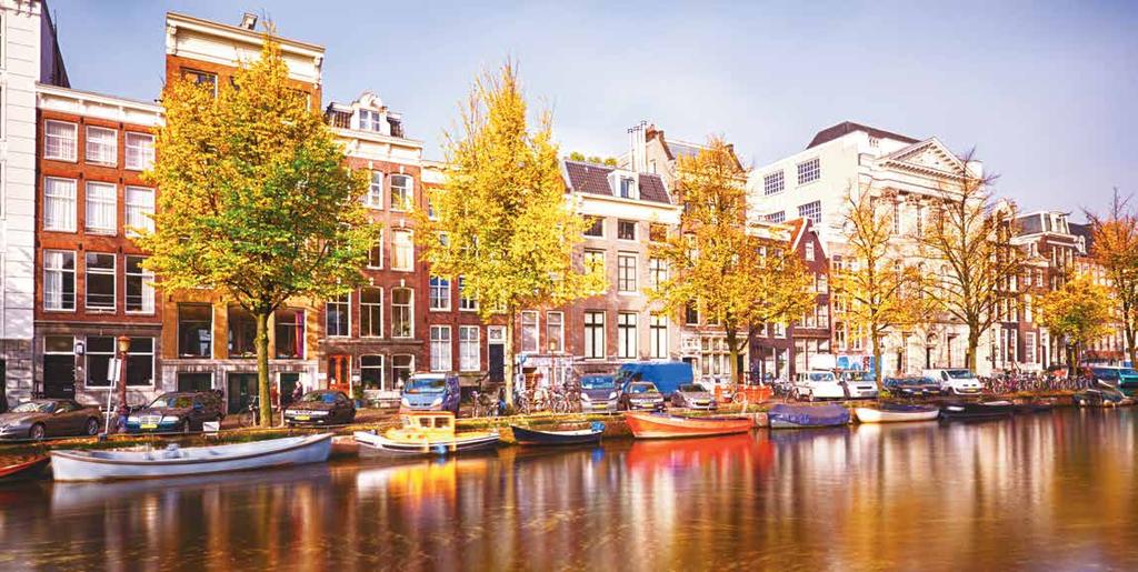 Amsterdam, Netherlands The Netherlands is a wonderful destination to visit. Pretty and relaxed, Amsterdam is set around meandering, treelined canals with beautiful bridges.