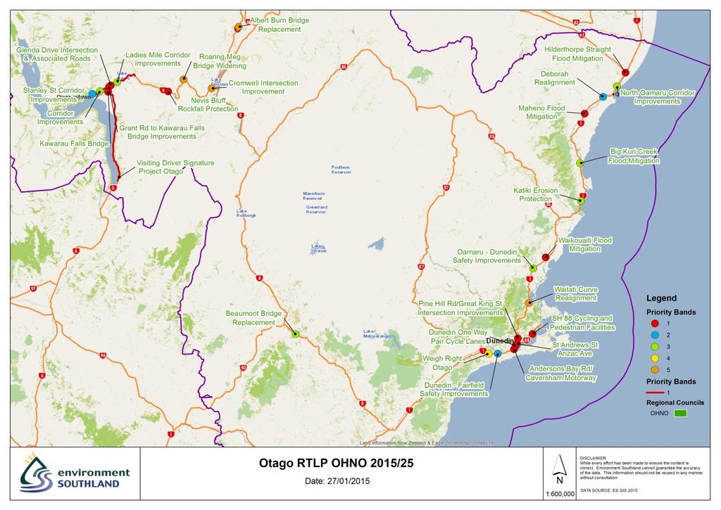 Draft Otago Regional Land Transport Plan 2015-2021 Figure 5:
