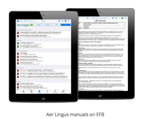This is particularly useful for overnight crew stays at stations such as New York or Chicago where they can download their flight plan briefing pack onto a mobile device and even be reading it on the
