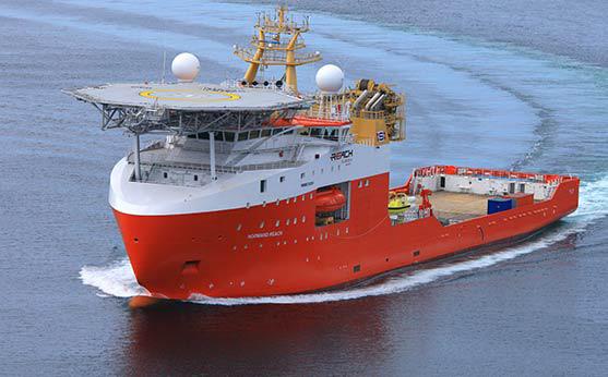 The Greatship Ragini, which has a length of 78 metres, a max lift of 50 tonnes & accommodation REACH SUBSEA GETS NEW SHAREHOLDERS Solstad Offshore and Østensjø Rederi have become shareholders in