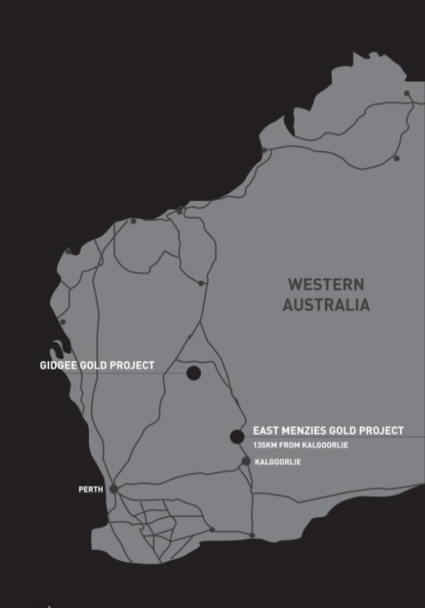 EAST MENZIES HISTORIC PRODUCER: Previous open pit and shaft mines, with extensive