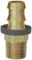 SPECIAL PUSH-ON HOSE ENDS - Brass & Steel In addition to our bent tube style Push-On Hose Ends in aluminum alloy, we offer