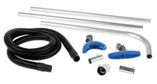J. Overhead Cleaning Kits Kit Includes Individual Full Kit 3 Meters of lack Conductive Plastic Hose 01716200 (2) Conductive Hose Cuffs 01716300 (2) 5' Food Grade luminum Extension Wands 01769300