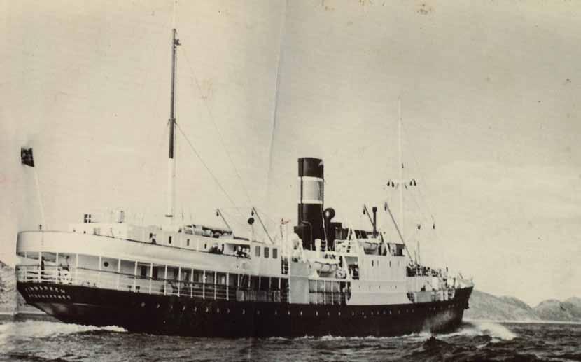 118 years of Coastal voyages with Hurtigruten Photo: Hurtigrutemuseet DS Finnmarken was built in 1912 and carried passengers and freight along the Norwegian coast until 1956 Hurtigruten started the