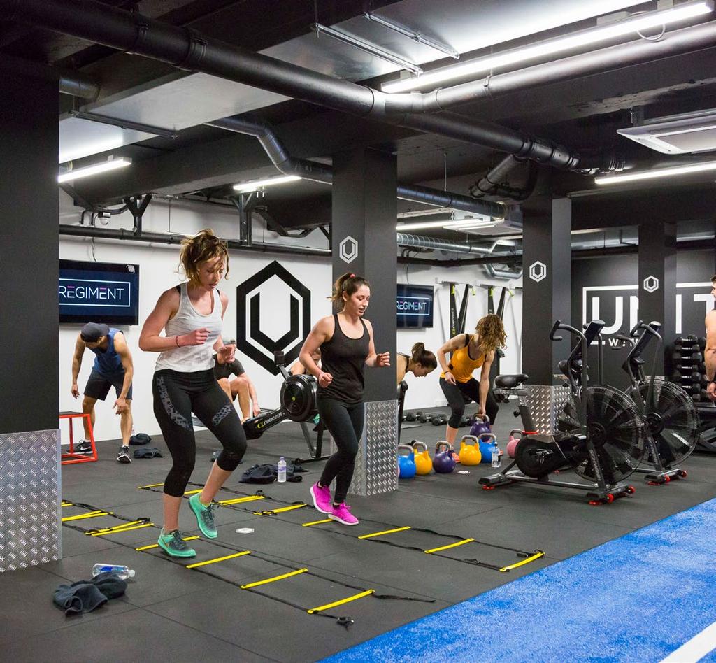 conditioning studio offering a trio of cardio, strength and mobility focused classes using state of the art equipment.