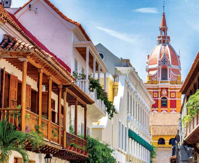 CARTAGENA 102 YOUR VACATION Pacific Ocean Overnights Start City End City Coffee Triangle Area Pereira 2 Cartagena 3 Bogotá COLOMBIA Maximum elevation on vacation is 8,350 ft.