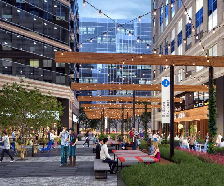 At the center of it all Recharged with lively storefronts, dining patios, and public seating, the paseo will buzz with energy,